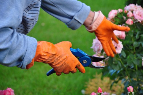 Professional synthetic grass installation process in a Bermondsey property